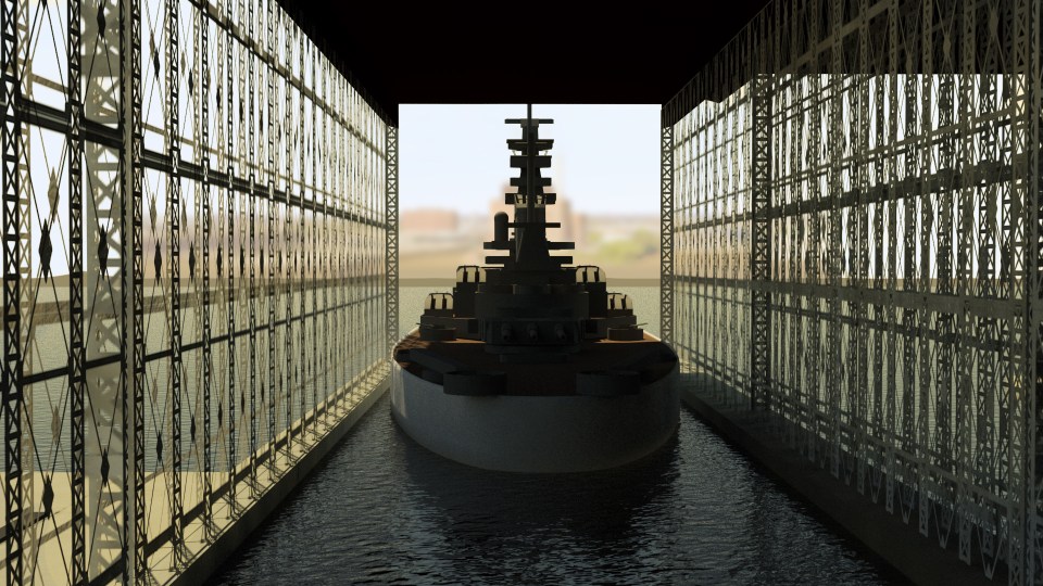 3D Rendering of the South Dakota